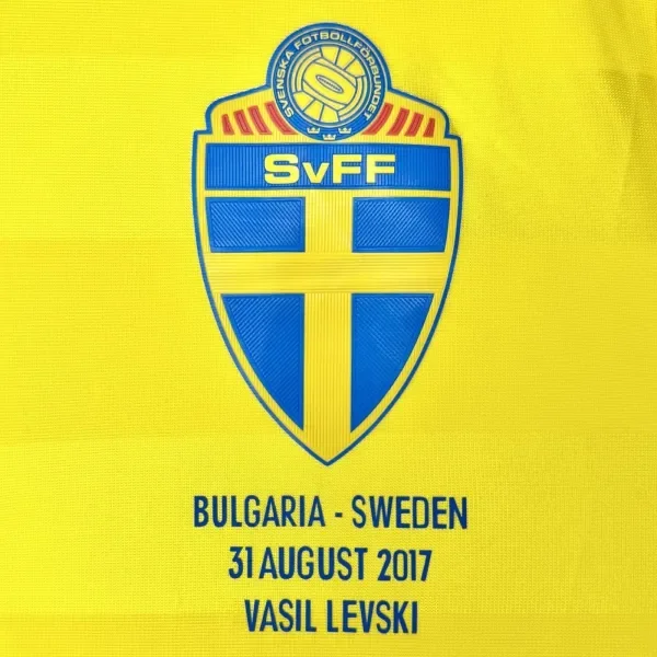 2016 MATCH-WORN Sweden Home Kit (L) Victor Nilsson Lindelof