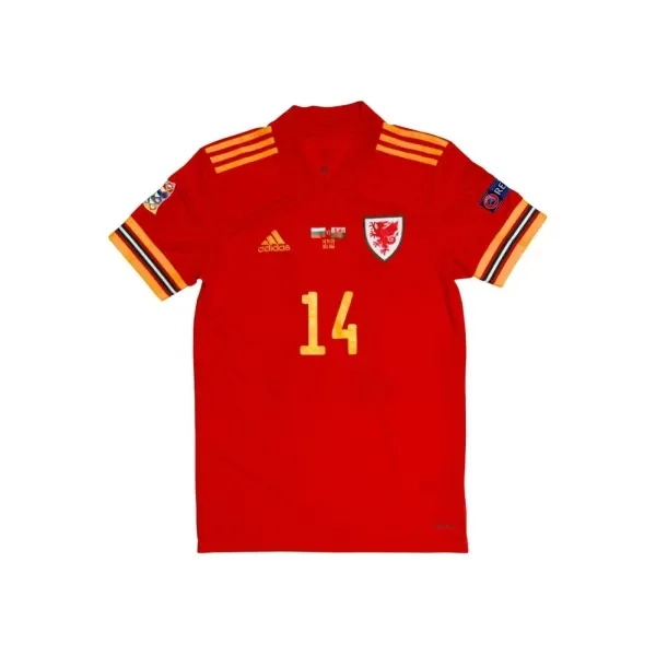 2020 MATCH-ISSUED Wales Home Kit (S) Connor Roberts